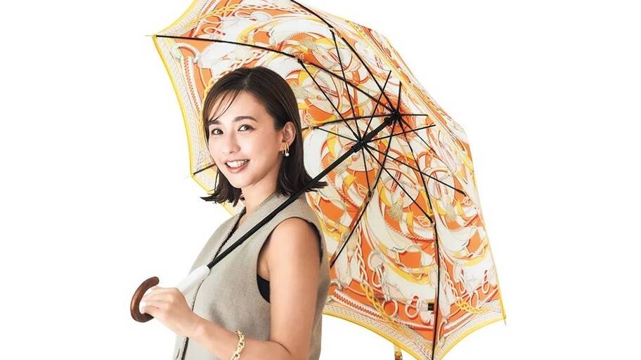 ダッフィーのシンプルデザインで使いやすい折りたたみ晴雨兼用傘