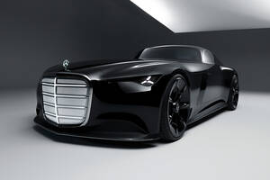 これがメルセデスの“新しい顔”？ 光る巨大グリルが主役のコンセプトカー「ヴィジョン・アイコニック」登場