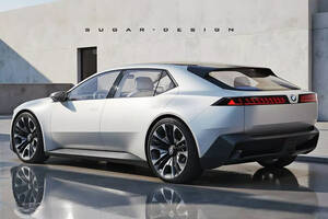 リアガラスは寝かせ気味でラゲッジルームは控えめ…BMW次期「1シリーズ」BEV版はシューティングブレークになる？