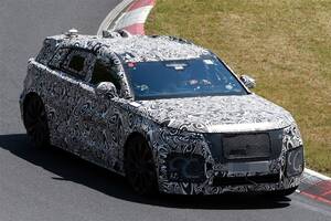 【まさかの】リアウィンドウ廃止も？ ランドローバー「ヴェラール EV」のプロトタイプを初撮影