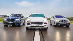 【ヘビー級パワーSUV比較テスト】絶対的王者ポルシェ カイエンにメルセデスAMG GLE 63 SクーペとBMW X5 Mコンペティションが挑む！