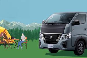 商用バンがアウトドアギアに大変身！　日産キャラバンに純正アクセサリーとして「SOTOASOBIパッケージ」を設定