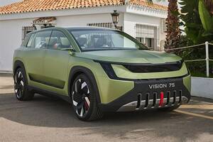 【名前はまだない】チェコ発VW傘下のシュコダが放つ新型7人乗りEV、航続600km超で2026年発売へ！