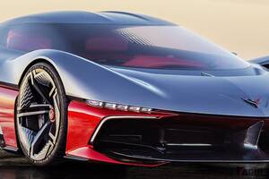 低くワイドな“未来型コルベット”がカッコいい！ 米国発の最新コンセプトカー シボレー「カリフォルニア コルベット」世界初公開