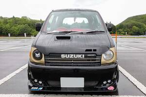 スズキ「ワゴンR」を街道レーサーをモチーフにカスタム！ 水中花にLOVE灯…昭和アイテムを惜しみなく投入する