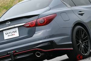 V6ターボ搭載で420馬力!? 日産「“最強”スカイライン」がスゴい！ 手組みエンジン＆赤い「GT」バッジが特別すぎる「NISMO」どんなモデル？