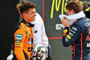 予選2番手ノリス「マックスはパパになっても相変わらず速かった！」0.065秒差でポールに届かず