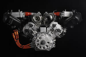 ウラカン後継モデルは新V8ツインターボ搭載のHPEVに！ランボルギーニ、登場予定の「634」用パワープラントを公開！