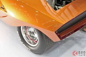 斬新「前“1ドア”スポーツカー」実車公開！ 全高わずか84cm“極薄ボディ”×1.6リッターV4エンジン搭載！ “奇跡の来日”果たした「ストラトスゼロ」がスゴかった！