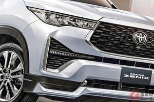 リッター「20km以上」走れるトヨタ新「SUVミニバン」登場！ 7人乗れる「豪華内装」モデルが話題に！ 全長4.8m級の泰国「イノーバ ゼニックス」とは