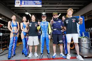 阪口晴南、“本命”au坪井を抑えてポール！　スープラがトップ3独占、シビック苦戦｜スーパーGT第4戦富士Race1予選