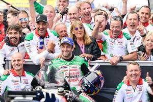 ホンダ2年ぶりMotoGP勝利！　HRC渡辺社長、ザルコの走りに「本当に興奮した！」トップ争いに向けさらなるアップデートも予告