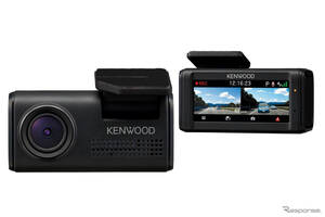 最長24時間の駐車録画に対応！ JVCケンウッド、ワイド液晶搭載の前後ドラレコ『DRV-R40W』発売