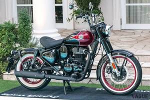 クラシックな“ボバー”スタイルが目を惹く！ ロイヤルエンフィールド「ゴアン クラシック350」は“カスタムバイクのようなルックス”がカッコいい