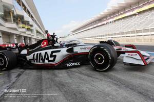 17年ぶりに富士に響いた現行規定のF1エンジンサウンド。ハースF1のテスト初日午前は平川亮が1分18秒538をマーク