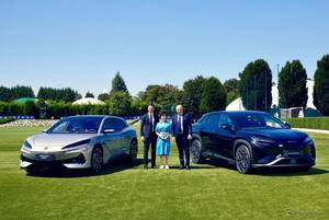 サッカー「インテル・ミラノ」とBYDが提携、電動車70台でチームを支援
