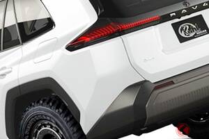 【CG】新型「RAV4“超タフ仕様”」公開！ “車高アップ”に「ゴツゴツタイヤ＆お洒落ホイール」が超カッコイイ！ オフロードもヨユーのド迫力マシン！ KUHL「CORE」のカスタムパーツ開発へ！