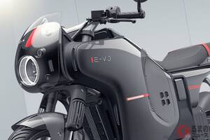 【中国】ホンダ新型「E-VO」初公開！ 斬新「ブーストモード」＆軽量「アルミスイングアーム」採用でめちゃ楽しそう！ ドラレコを標準装備した「カフェレーサー」タイプの新世代バイクが中国に登場！
