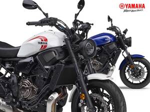 【ヤマハ】「XSR700 ABS」にニューカラーとしてホワイトとブルーを設定し8/8発売！