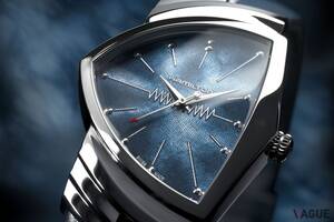 左右非対称デザインが特徴的なハミルトン「ベンチュラ」と日本の“絞り染め”技術が融合した“おもてなし”の一本とは