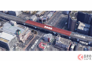 阪神高速松原線「6月から3年間」終日通行止め 喜連瓜破～三宅で24cm垂れ下がりの橋を架け替え