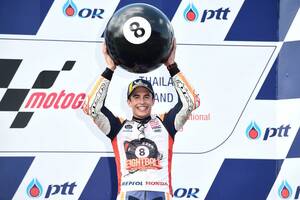 【MotoGP】マルケス、今年のタイトルは9度目か7度目か？　最高峰クラス重視のウワサも「僕の手に負えることじゃない」