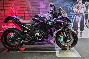 ゲームのキャラをバイクでイメージ!?　世界中で人気の格ゲー「ストリートファイター6」とスズキのコラボ「GSX-8R Tuned by JURI」を「東京ゲームショウ2025」に展示