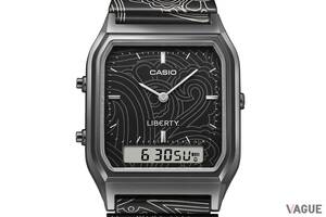 ダイヤルの不思議な模様が気になる！ 「カシオ×LIBERTY.」のクラシカルな角形ウオッチがおしゃれ感あるね