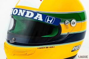 あれ？ スポンサーロゴが少ないのはなぜ？ “音速の貴公子”のホンモノのヘルメットがオークション登場 マクラーレンホンダ時代のセナが着用したメットに残る疑問とは