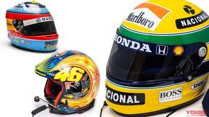 「中身がSHOEIなのに袋はアライ?!」「直筆サイン入りも」有名ドライバーが実際に使用してオークションに出された超レアなヘルメット5選！