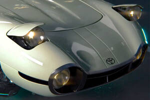 トヨタ「2000GT」風スポーツカーに注目！ 超レトロでも“未来的”な「斬新クーペ」がカッコイイ！ 昭和感すごい“丸目ライト”が懐かしい「100年後のトヨタ」提案コンセプトモデルとは！