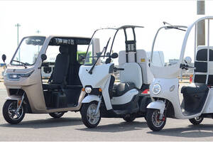 「3輪EV」の本格的な運用につながるか!? 中部国際空港で試験運用が「三菱オートリース」と「レンタルのニッケン」により実施中