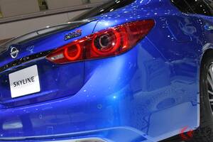 日産「新スカイライン」まもなく予約開始！ “400馬力超え”のV6ターボ×鮮烈「GT-Rブルー」がカッコいい！ 名門「FRスポーツセダン」最後の限定車「400R リミテッド」がスゴい！