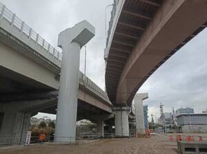 四日市→セントレアをスムーズに 東海JCTの工事進捗は 伊勢湾岸道のランプ橋