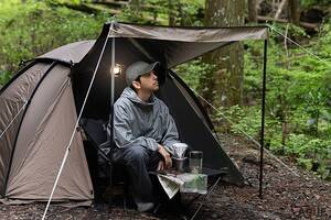 DOD新作テントは“めんだこ”!? 徒歩キャンプ特化の軽量2ルーム構造が魅力！ 歩いて運べる「ソロテント」の正体とは