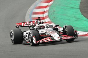 富士に17年ぶりのF1サウンド　トヨタと提携の「ハースF1チーム」が走行テスト