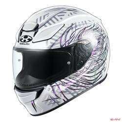 【カブト】の快適フルフェイスヘルメット「SHUMA」に、新グラフィック「PLUME」が追加！見る角度で色が変化！