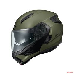 【カブト】のシステムヘルメット「RYUKI」に、新色「フラットオリーブ」が追加！落ち着いたアースカラーだ