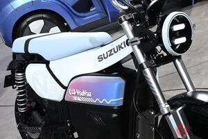 スズキ「“新”e-VanVan」実車公開に注目！ 反響次第では市販化もありえる？ ユーザーからは「見た目がかわいらしい」「デジタルチックでかっこいい」との声も