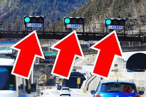 高速道路トンネル前の「謎の信号」 なぜ設置？ いつも「ほぼ青」だけど…「赤」や「黄色」にもなる？ 信号が変わったときの正しい行動とは