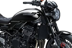 カワサキ「新Z900RS」発表！ 世界初公開されたばかりの最新モデルが「黒すぎ仕様」で登場！ 26年2月に「Black Ball Edition」発売 マフラー以外ほぼブラック仕上げに