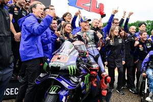 【MotoGP】クアルタラロ、スプリント3位は「予想していなかった。ブレーキングが鍵だったね」｜MotoGPドイツGP