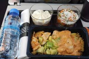 高度1万mのグルメ!?　予想外の帰国フライトで「機内食」を堪能　緑茶で胸に去来した後悔と安堵とは