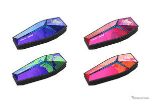 「エヴァレーシング」仕様のバイク用スマートインカム「EVA R モデル」登場！ 最大50人通話可能