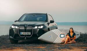 BMW初の水上スポーツ向け電動ボード誕生、時速7.5kmで推進可能…デザインは「ノイエクラッセ」に着想