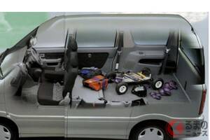約131万円で7人乗りの「“ちいさい”ミニバン」！ ダイハツの軽商用車「アトレーワゴン」から派生したトヨタ「スパーキー」はどんなモデル？ 実際の使い勝手は？