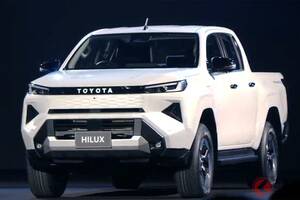 トヨタ新型「ハイラックス」世界初公開！ 10年ぶり全面刷新！ 9代目は内燃機関＆BEV設定！ 日本は26年導入へ