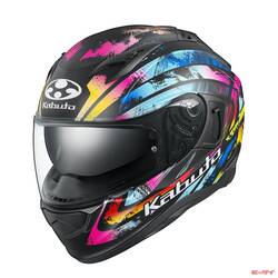 【カブト】のフルフェイスヘルメット「KAMUI-3」に、新グラフィック「PRISMA」が追加！ビビッドな色彩はアート！