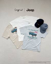 ジープと「アングリッド」がコラボ、限定プリントTシャツとロゴキャップ発売