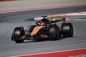 F1スペインGP FP3速報｜ピアストリ圧倒的！　チームメイトのノリスに0.5秒差をつけトップタイム。角田裕毅は14番手と苦しい結果に